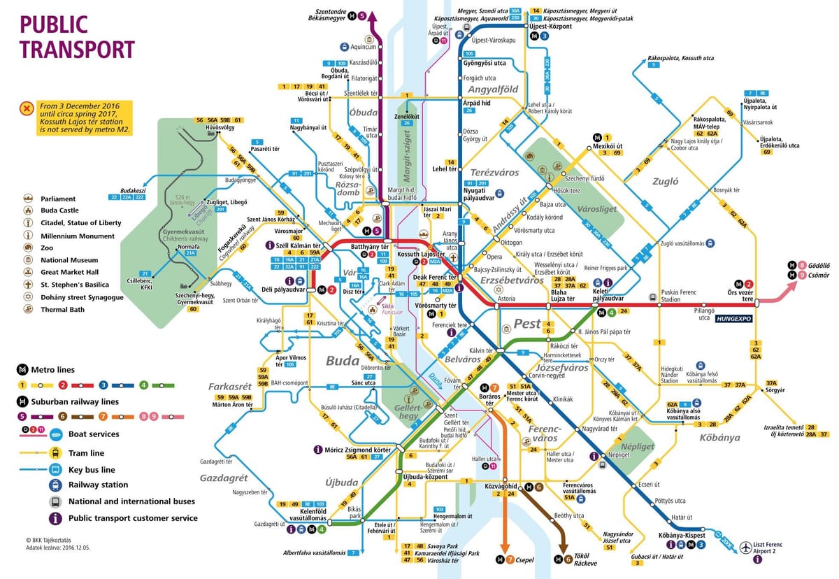 kat jeyografik nan budapest transpò piblik
