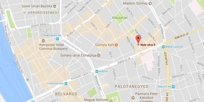 Kat jeyografik nan budapest distri limyè wouj
