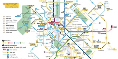 Kat jeyografik nan budapest transpò piblik