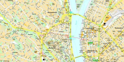 Kat jeyografik nan budapest ak nan zòn ki antoure